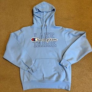 Blue Champion women’s hoodie, size S